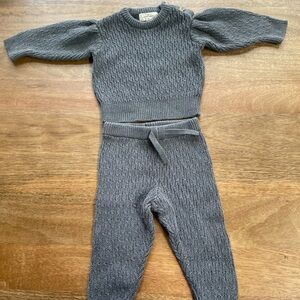 Jessica Simpson Gray Knit Baby Sweater